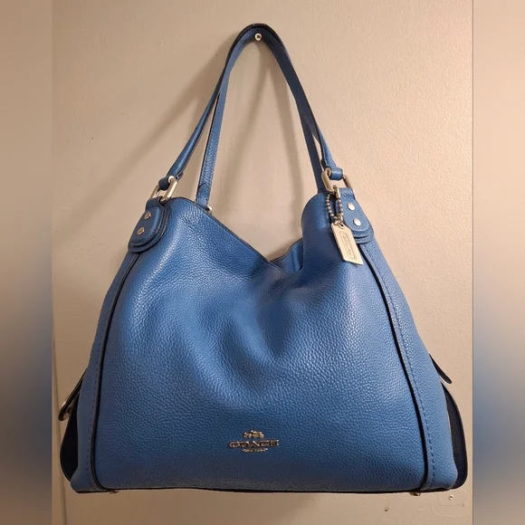 Coach Edie #57125 Handbag Shoulder Bag Tote Purse - Picture 4 of 10
